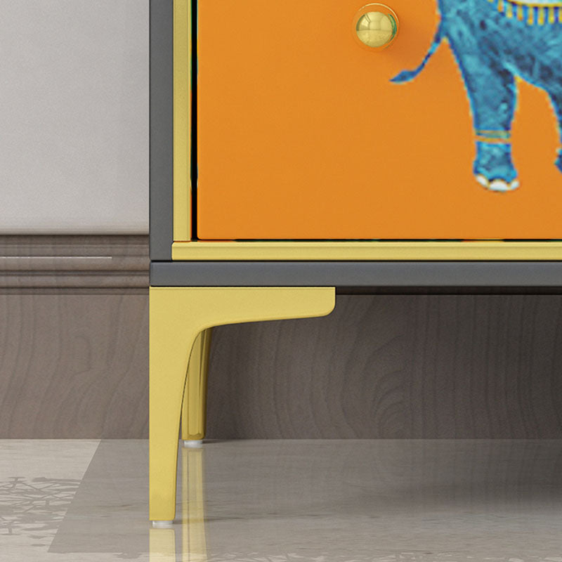 Glam Vertical Storage Chest Wooden Lingerie Chest with Drawers