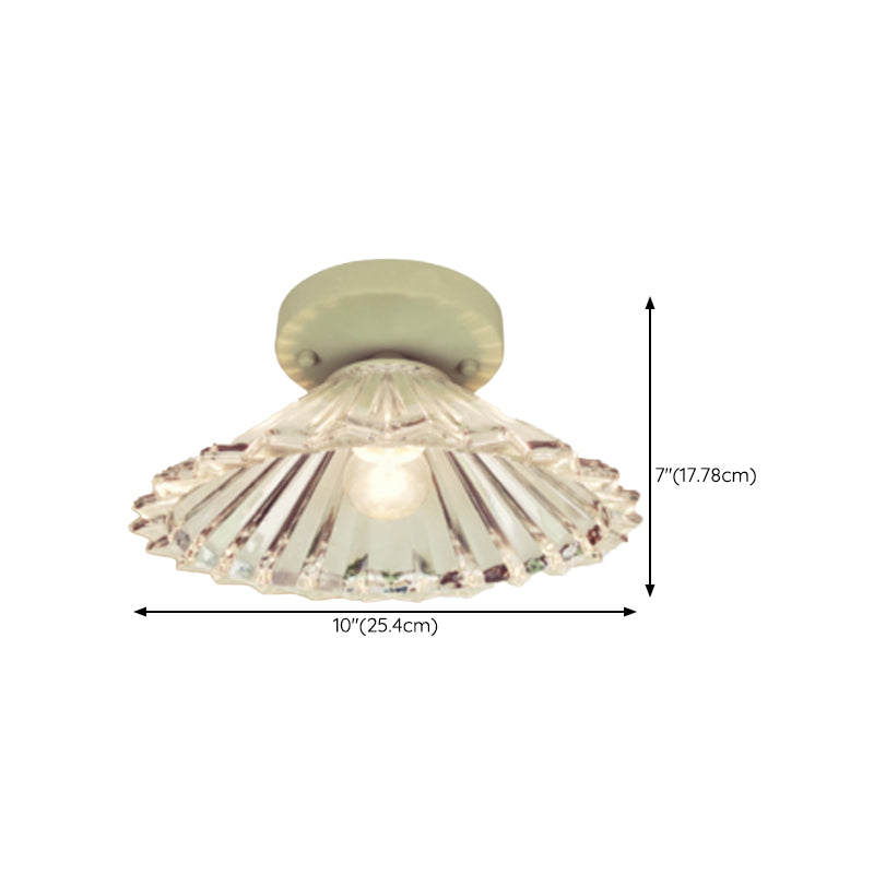 Modern Flush Mount Light Household Flush Mount Ceiling Light Fixture with Glass Shade