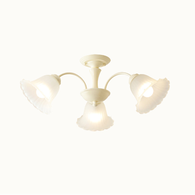 Nordic Flush Mount Light Creative Flush Mount Ceiling Light Fixture with Glass Shade