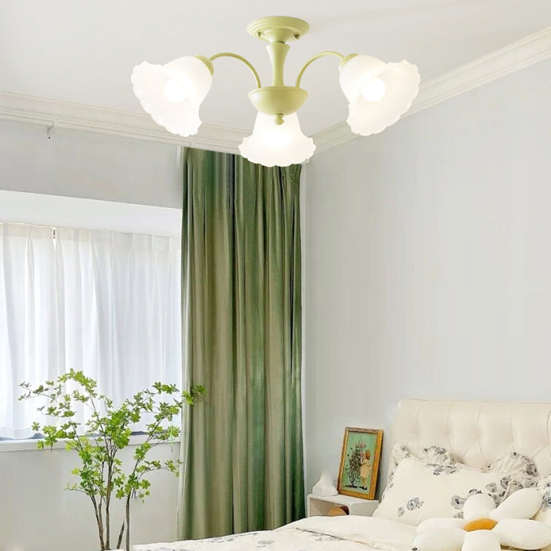 Nordic Flush Mount Light Creative Flush Mount Ceiling Light Fixture with Glass Shade