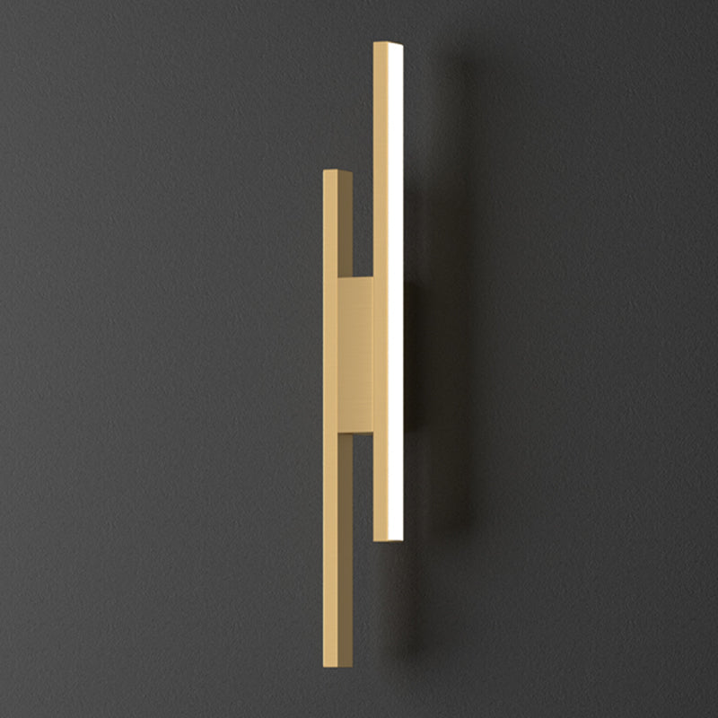 Modernism Metal Sconce Light Fixtures Gold Shade Wall Light for Foyer