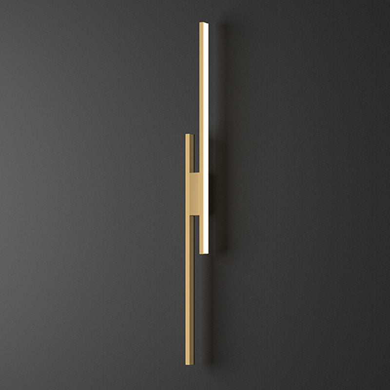 Modernism Metal Sconce Light Fixtures Gold Shade Wall Light for Foyer