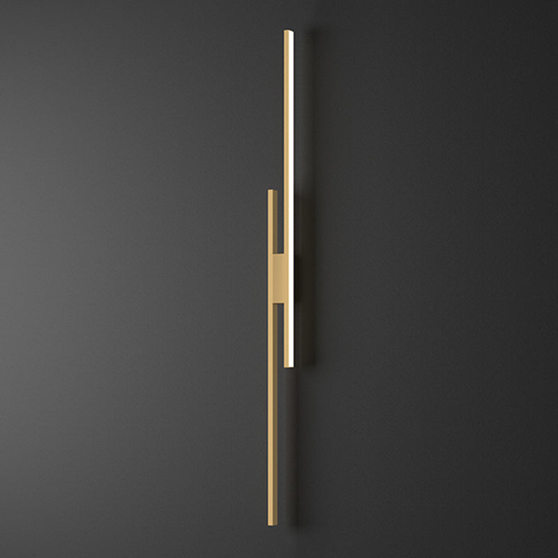 Modernism Metal Sconce Light Fixtures Gold Shade Wall Light for Foyer