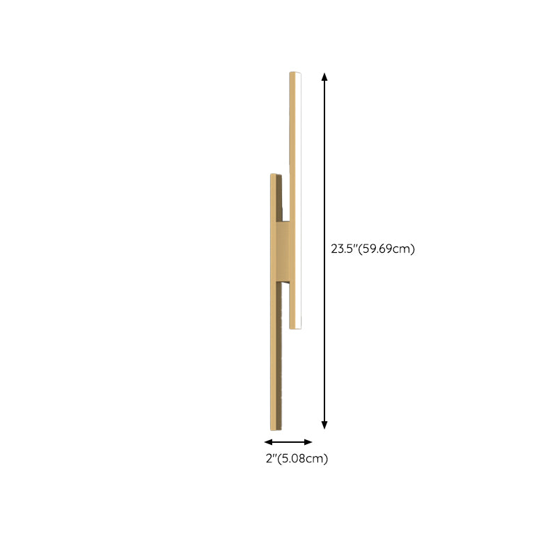 Modernism Metal Sconce Light Fixtures Gold Shade Wall Light for Foyer