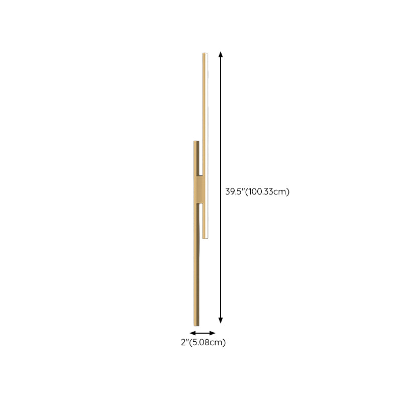 Modernism Metal Sconce Light Fixtures Gold Shade Wall Light for Foyer