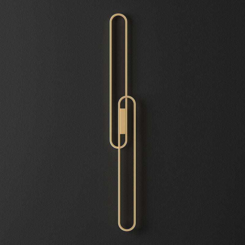 Modernism Metal Gold Wall Mounted Sconce 2-Light Wall Light for Foyer