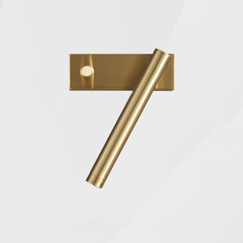 Modern Style Wall Lamp LED Wall Mount Lamp with Copper Shade for Bedroom