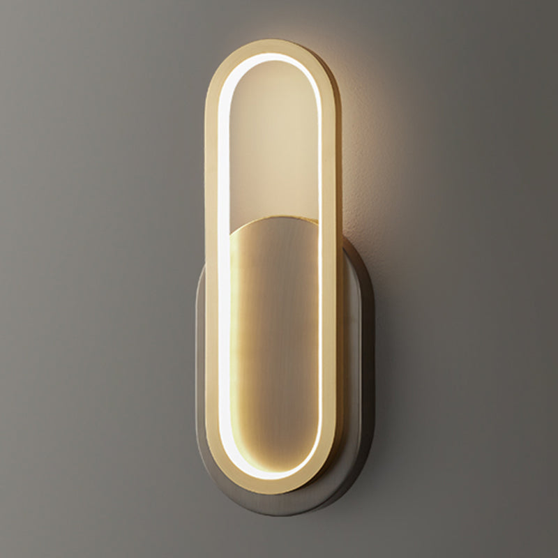 Modern Simple Wall Lamp LED Wall Mount Lamp with Silica Gel Shade for Bedroom