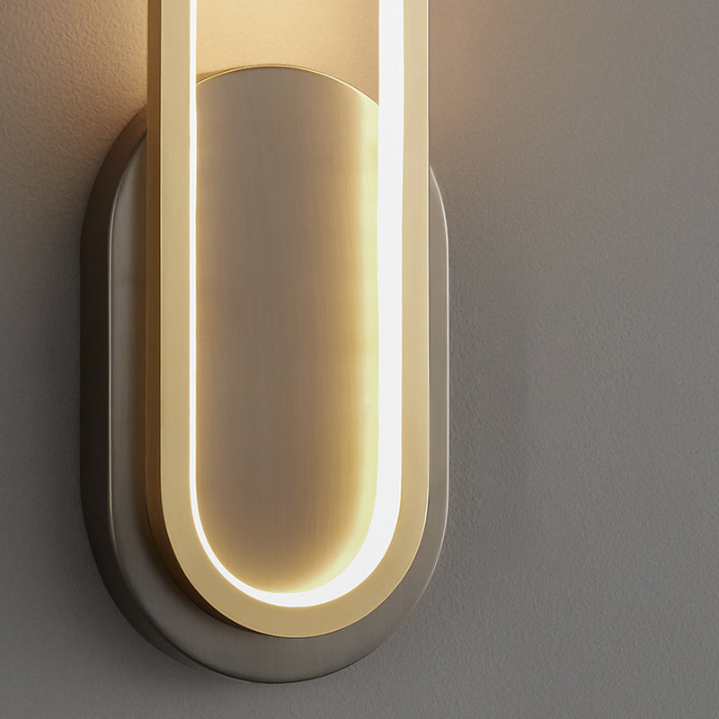 Modern Simple Wall Lamp LED Wall Mount Lamp with Silica Gel Shade for Bedroom