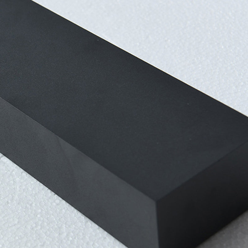 Modern Black Wall Lamp LED Wall Mount Lamp with Glass Shade for Garden