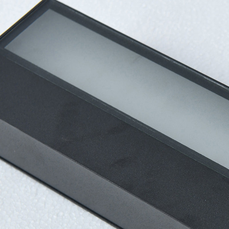 Modern Black Wall Lamp LED Wall Mount Lamp with Glass Shade for Garden