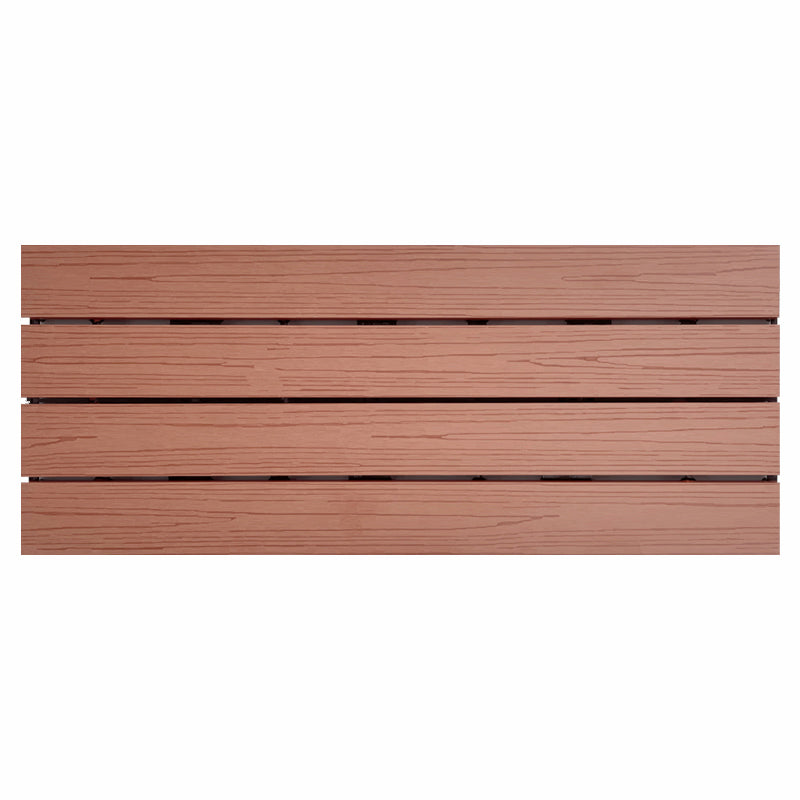 Modern Style Rectangle Wood Flooring Non-slip Outdoor Wood Flooring