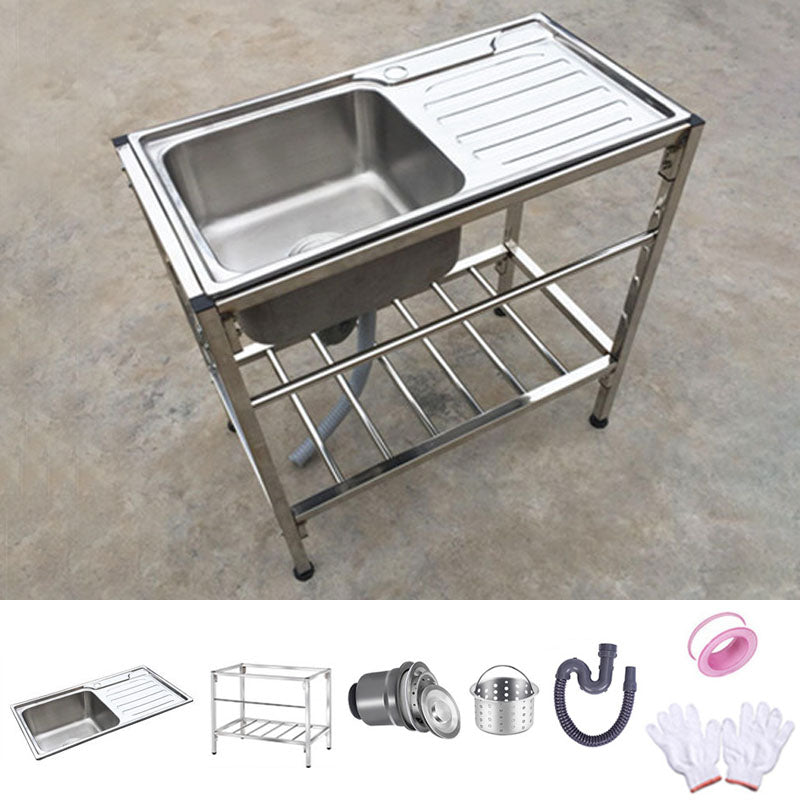 Modern Style Kitchen Sink All-in-one Soundproof Kitchen Sink with Drain Assembly