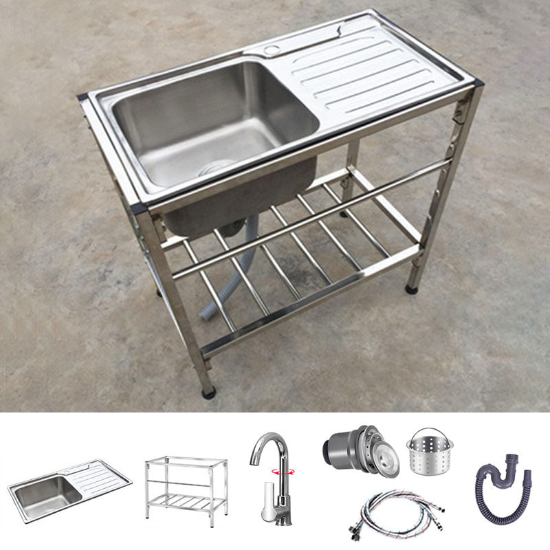 Modern Style Kitchen Sink All-in-one Soundproof Kitchen Sink with Drain Assembly