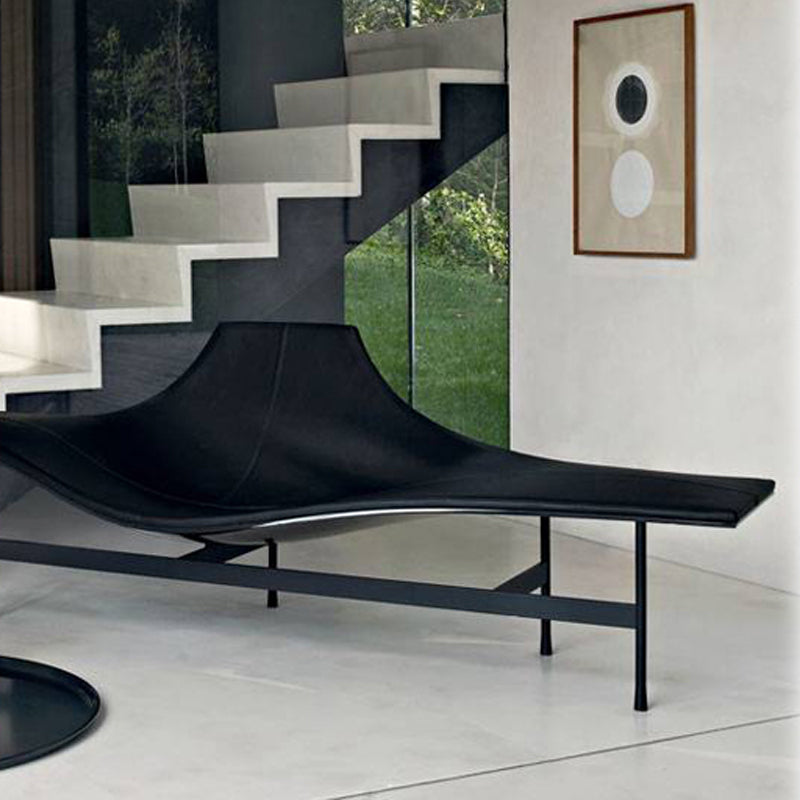 Modern Chaise Lounge Couch Solid Color Chaise Lounge for Living Room