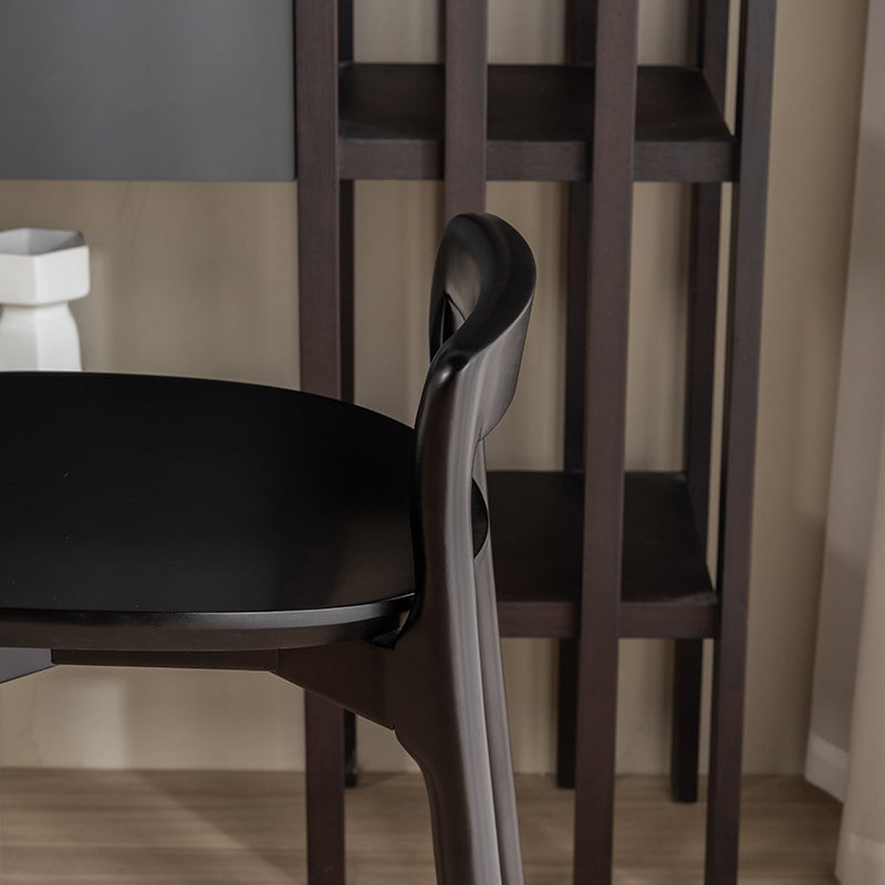 Scandinavian Solid Wood Bar Stool Living Room Faux Leather Counter Stools