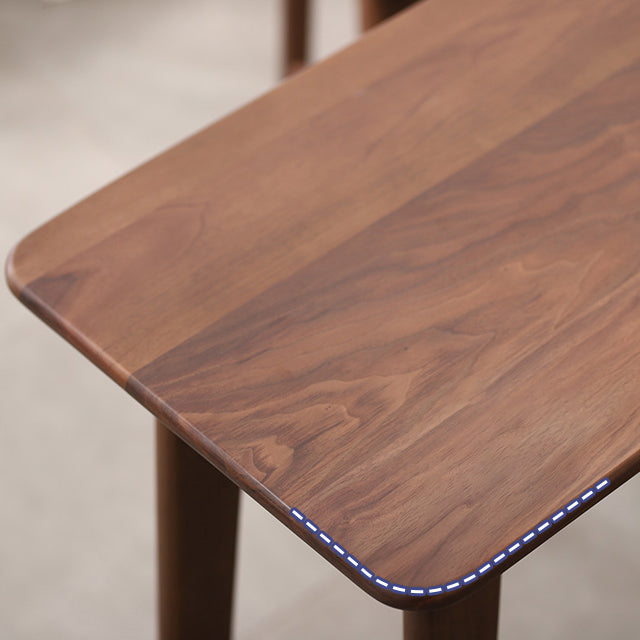 Solid Wood Bar Table Modern Rectangle Bar Table for Dining Room