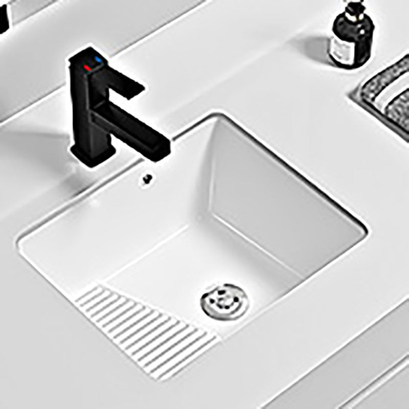 Modern Vessel Lavatory Sink Porcelain with Faucet Bathroom Sink
