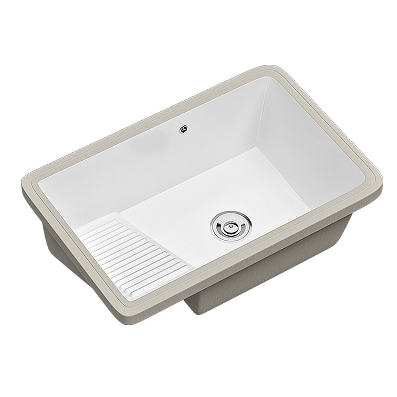 Modern Vessel Lavatory Sink Porcelain with Faucet Bathroom Sink