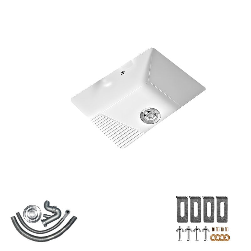 Modern Vessel Lavatory Sink Porcelain with Faucet Bathroom Sink