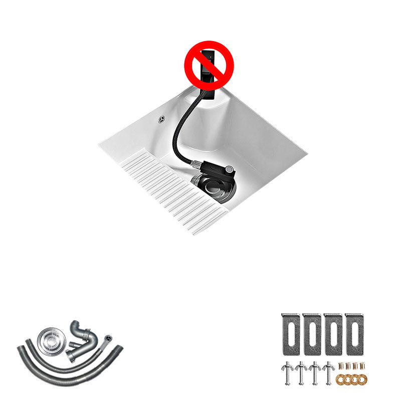 Modern Vessel Lavatory Sink Porcelain with Faucet Bathroom Sink