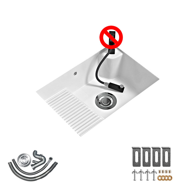 Modern Vessel Lavatory Sink Porcelain with Faucet Bathroom Sink