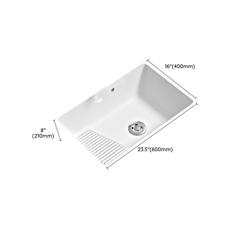 Modern Vessel Lavatory Sink Porcelain with Faucet Bathroom Sink