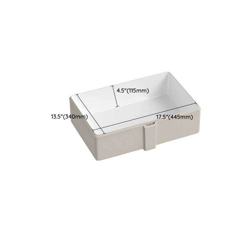 Traditional Undermount Bathroom Sink Porcelain with Pop-Up Drain Vessel