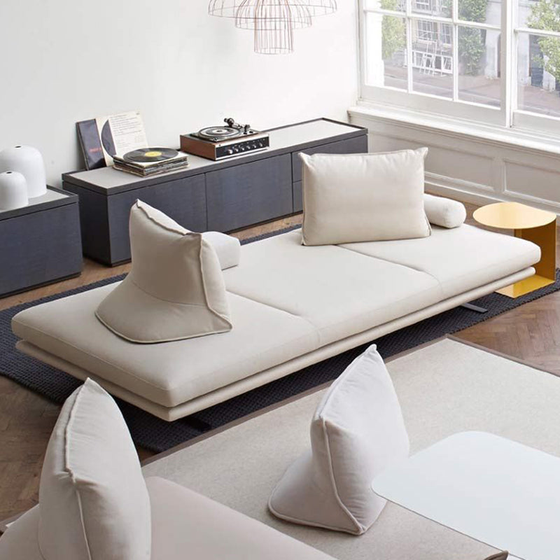 Modern Chaise Lounge Couch Cushioned Chaise Lounge with Pillow