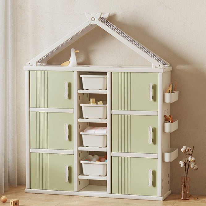 Modern Style Plastic Frame Wardrobe Freestanding Wardrobe with Shelves and Clothes Rail