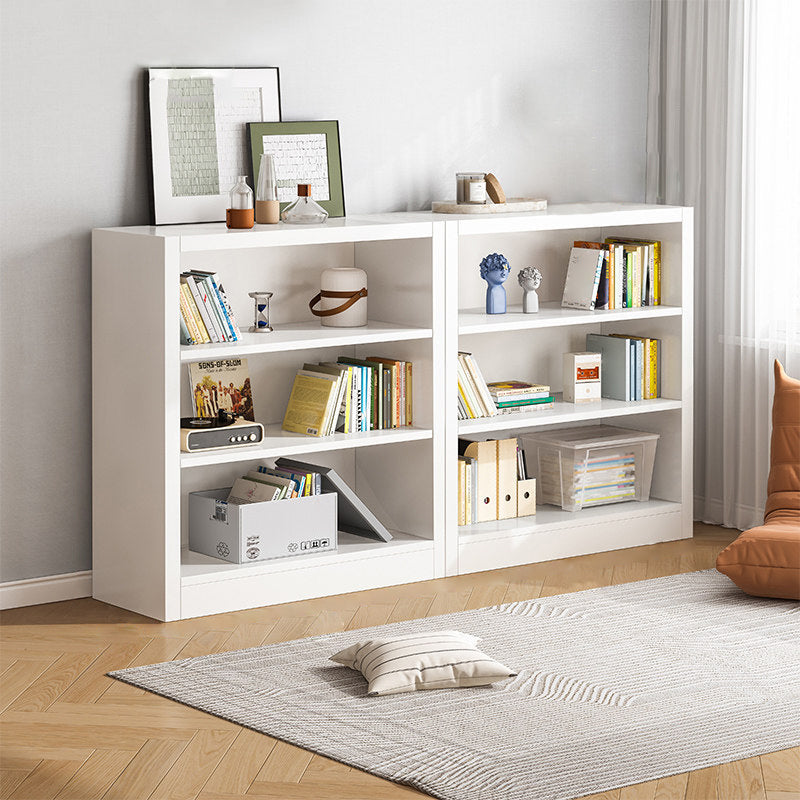 Scandinavian Shelf Manufactured Wood Standard Kids Bookcase in Natural/White