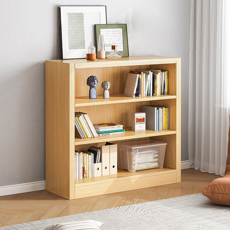 Scandinavian Shelf Manufactured Wood Standard Kids Bookcase in Natural/White