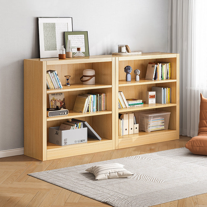 Scandinavian Shelf Manufactured Wood Standard Kids Bookcase in Natural/White