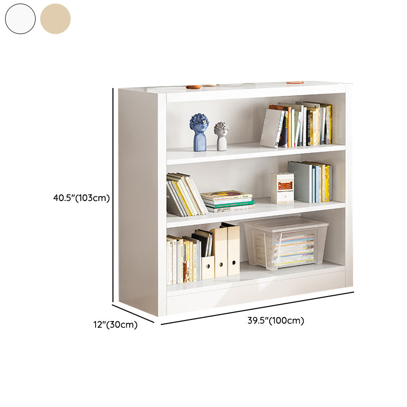 Scandinavian Shelf Manufactured Wood Standard Kids Bookcase in Natural/White