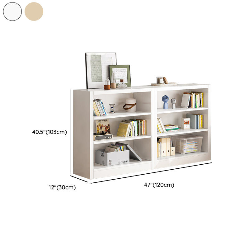 Scandinavian Shelf Manufactured Wood Standard Kids Bookcase in Natural/White