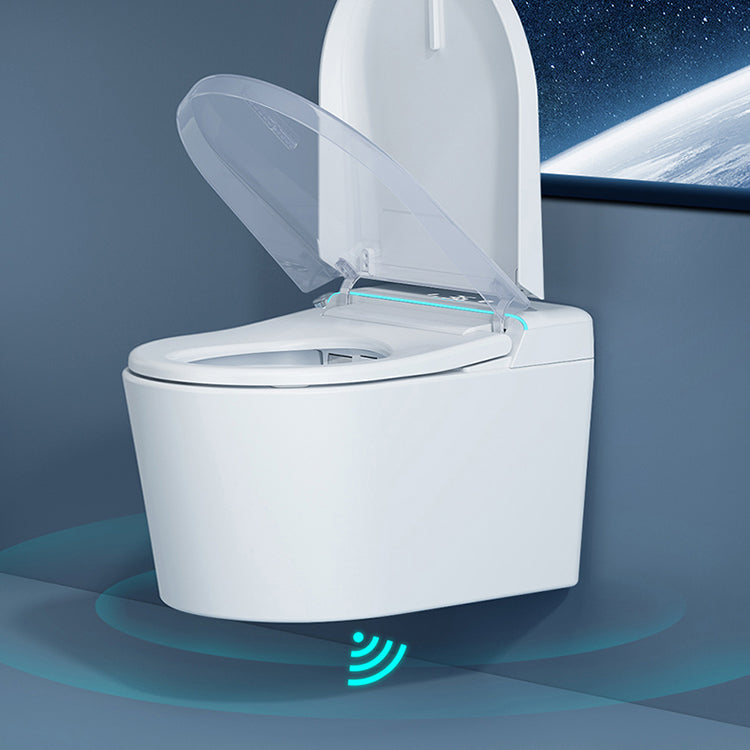 Elongated Wall Hung Toilet Set Temperature Control Wall Mounted Bidet