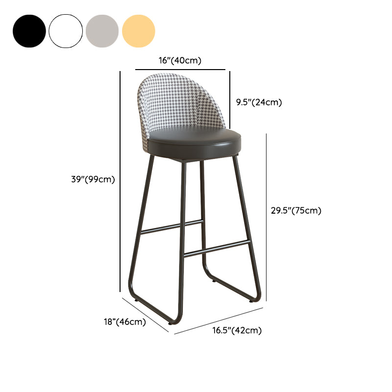 Modern Round Bar Table Set 1/3 Pcs Stone Top Bar Table and Leather Stools