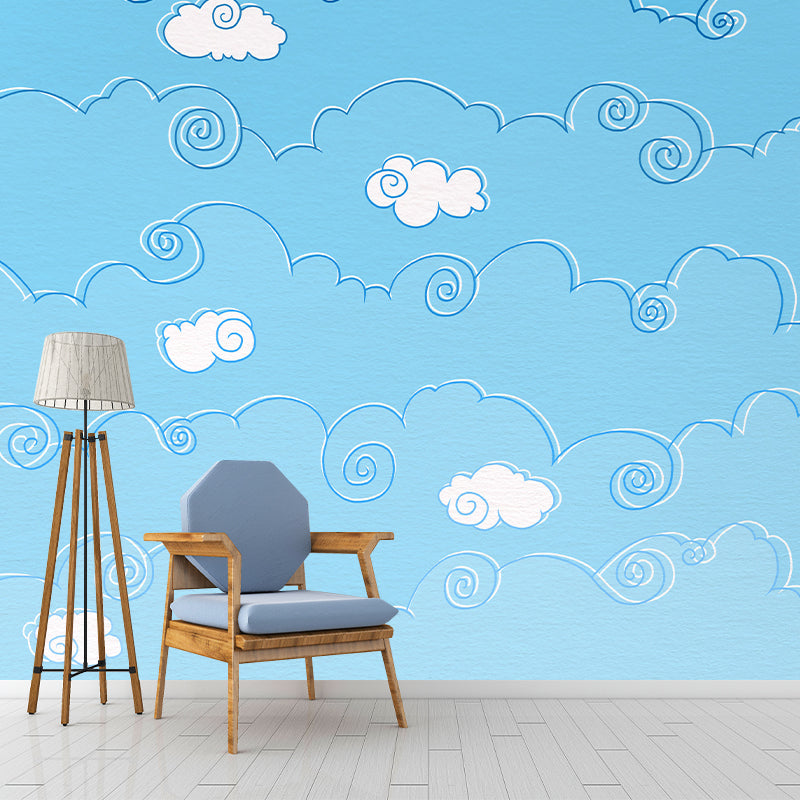 Washable Mural Wallpaper Cartoon Pattern Illustration Indoor Wall Mural