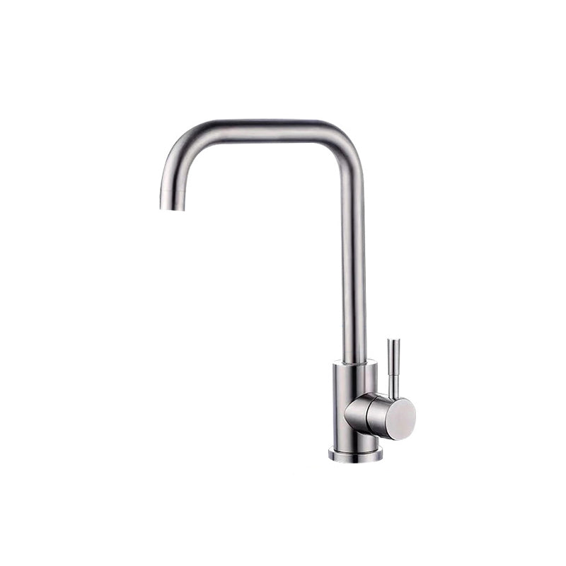 Modern Style Kitchen Faucet Copper Lever Handle Low Arch Kitchen Faucet