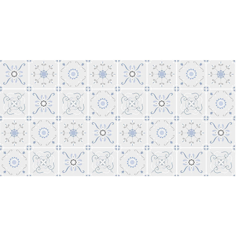 Spanish Pattern Singular Tile Water Resistant Peel & Stick Tile for Backsplash Wall