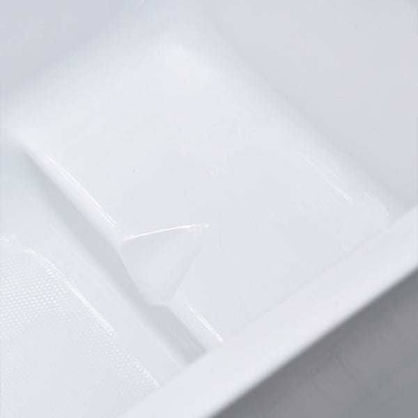 Back to Wall Bath Rectangular Antique Finish Soaking Modern Tub