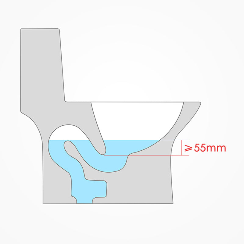 Traditional Floor Mounted Toilet White Seat Included Toilet Bowl for Bathroom