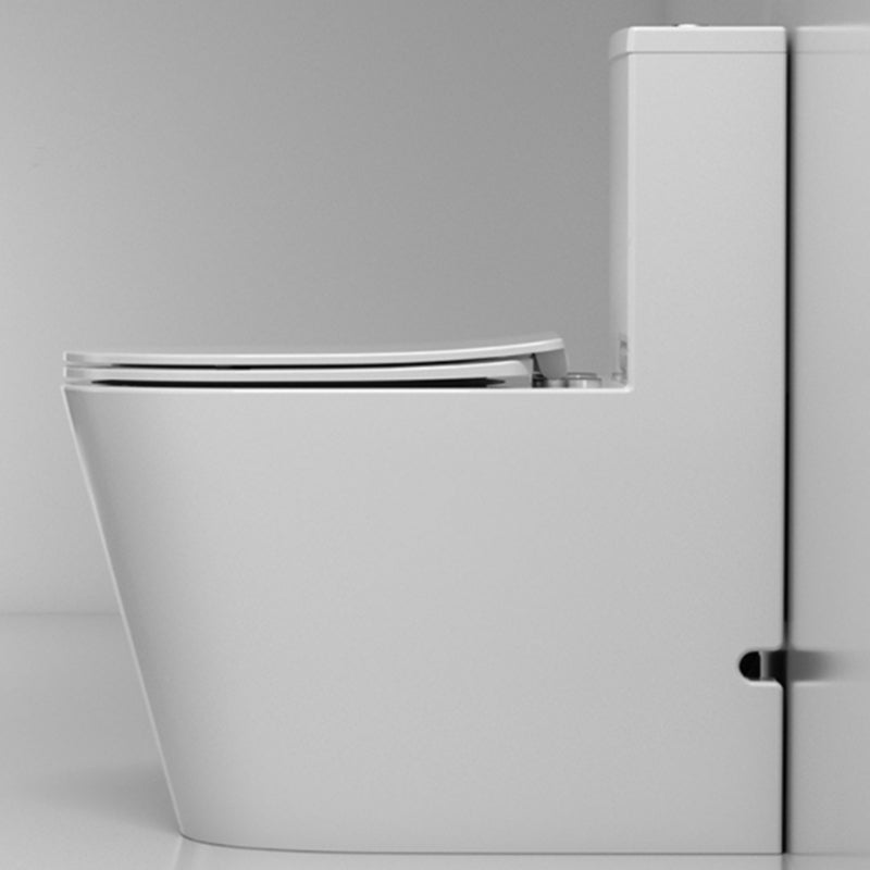 Traditional White Floor Mounted Toilet Slow Close Seat Included Toilet Bowl for Bathroom