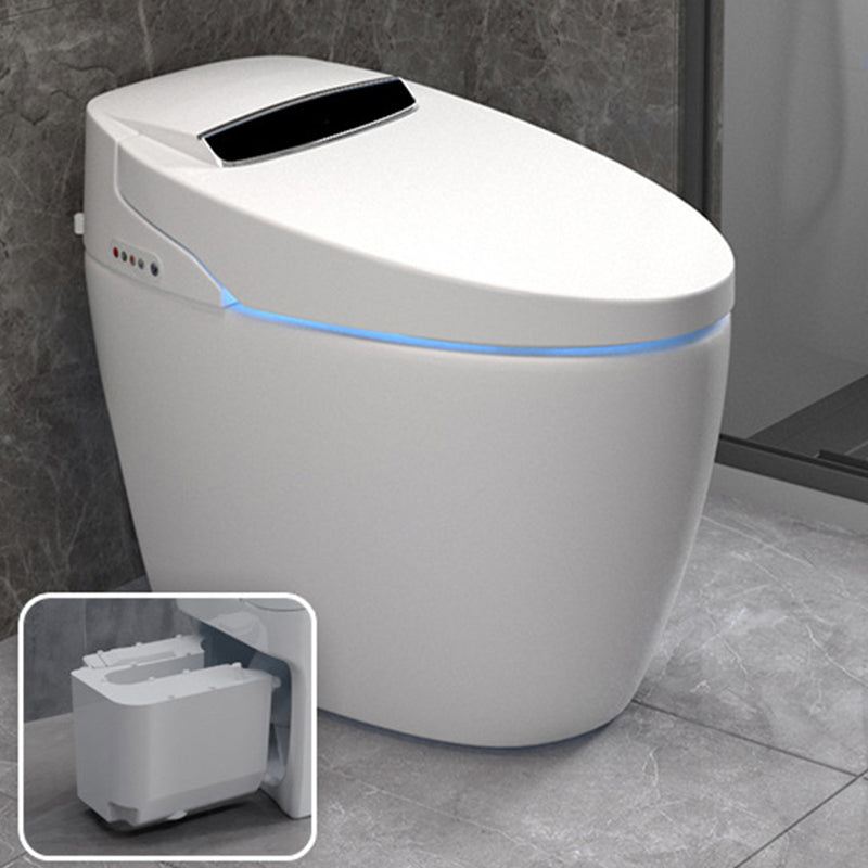 Contemporary White Flush Toilet Heated Seat Included Urine Toilet for Bathroom