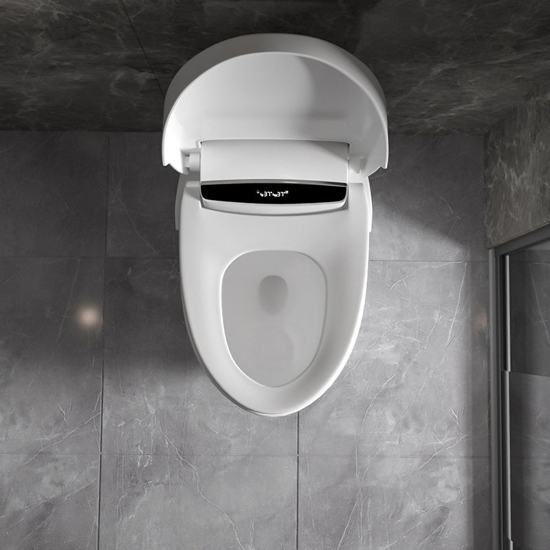 Contemporary White Flush Toilet Heated Seat Included Urine Toilet for Bathroom