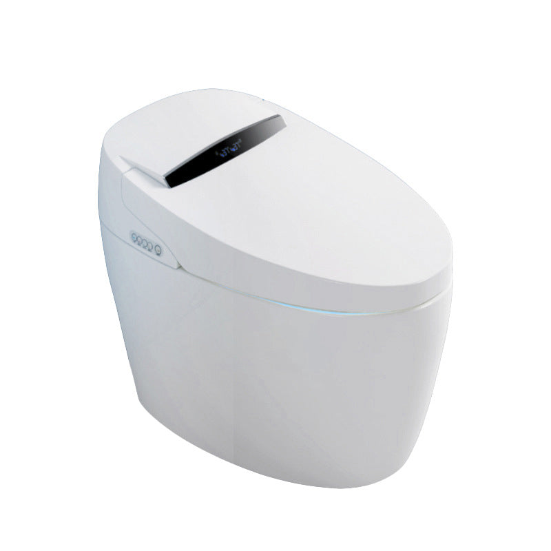 Contemporary White Flush Toilet Heated Seat Included Urine Toilet for Bathroom