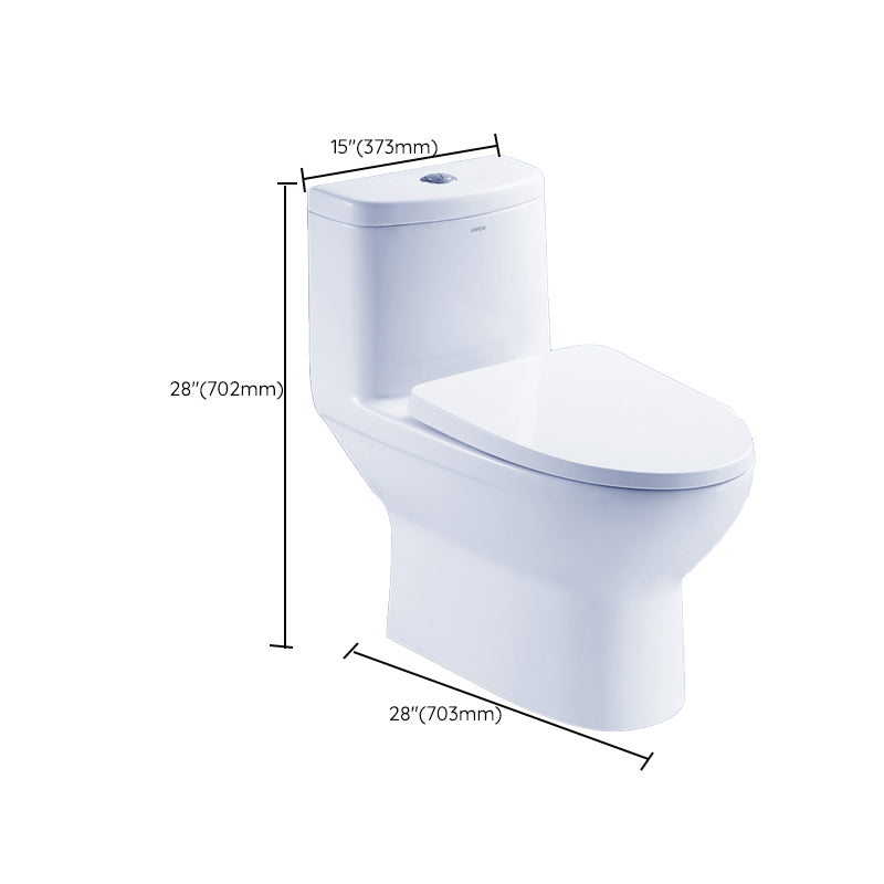 Floor Mounted Siphon Jet Urine Toilet One Piece Toilet Modern Porcelain Toilet