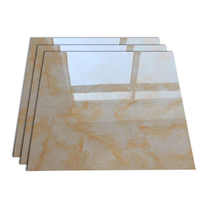 Matte Square Floor and Wall Light Yellow Marble Tile for Living Room