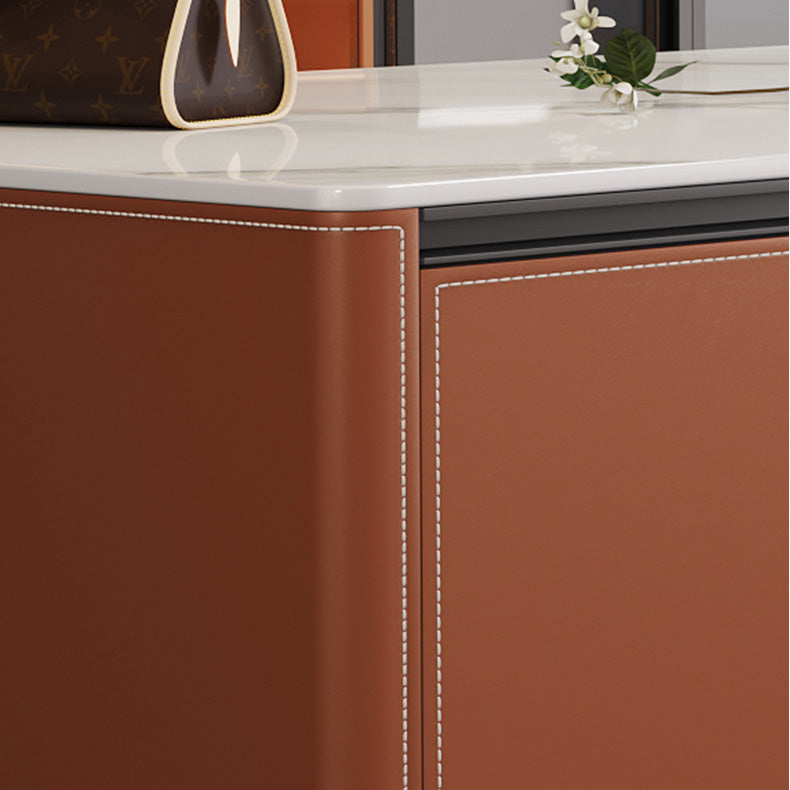 Dining Room Kitchen Island Table Modern Metal Prep Table with Drawer