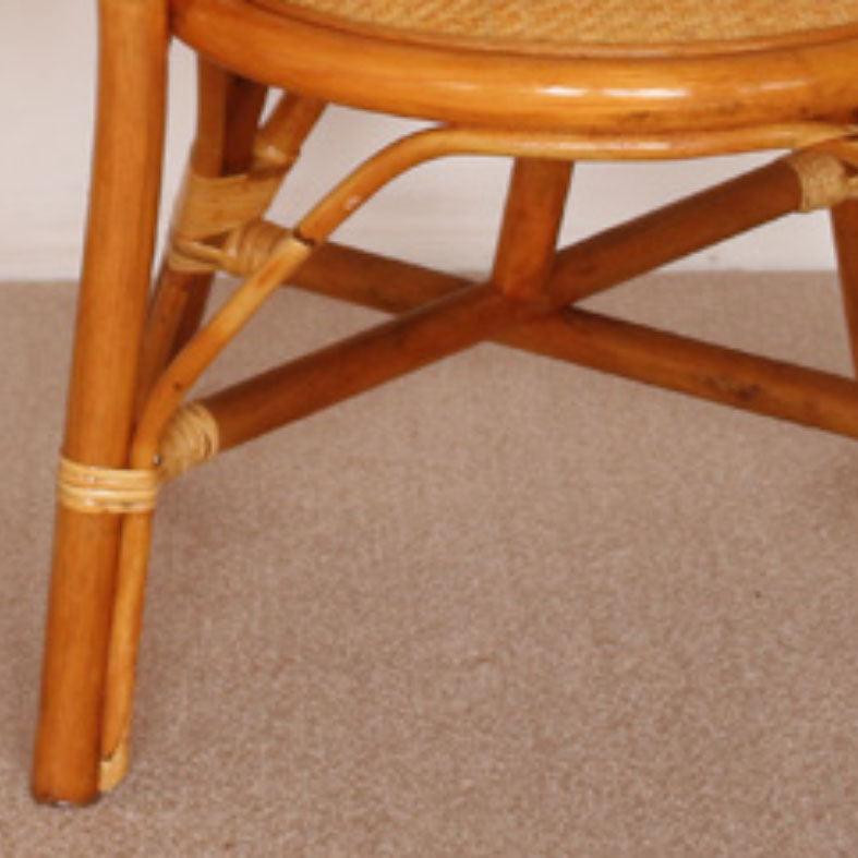 Traditional Kitchen Dining Chairs Cane Back Arm Chairs for Dining Room